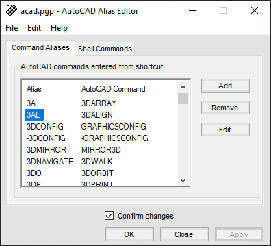 Command Alias Editor